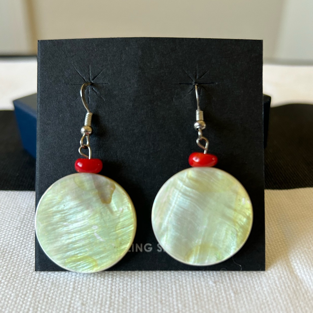 Abalone Shell Dangle Earrings